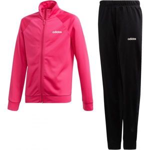 adidas YG ENTRY TS Dievčenská športová súprava, čierna,ružová,biela, veľkosť