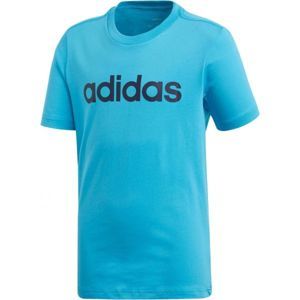 adidas YB E LIN TEE modrá 152 - Chlapčenské tričko