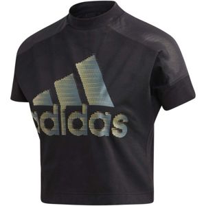 adidas W ID GLAM TEE čierna S - Dámske tričko