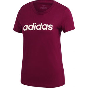 adidas E LIN SLIM T Dámske tričko, červená, veľkosť S