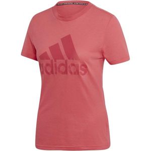 adidas W MH BOS TEE ružová S - Dámske tričko