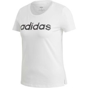 adidas CORE LINEAR TEE 1 biela M - Dámske tričko