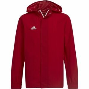 adidas ENT22 AW JKTY Juniorská futbalová bunda, červená, veľkosť 164