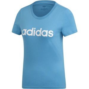 adidas ESSENTIALS LINEAR SLIM TEE modrá S - Dámske tričko