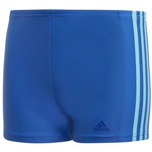 adidas FITNESS BOXER 3 STRIPES BOYS modrá 116 - Chlapčenské športové plavky