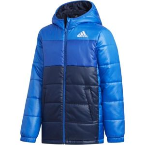 adidas YK J SYNTHETIC modrá 152 - Juniorská zimná bunda
