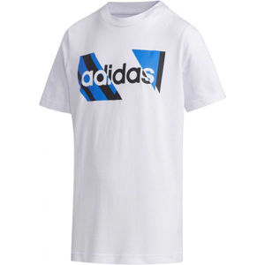 adidas YB Q2 T biela 152 - Chlapčenské tričko