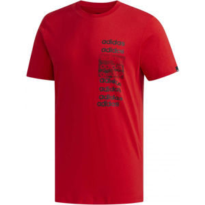 adidas 3X3 TEE červená XL - Pánske tričko