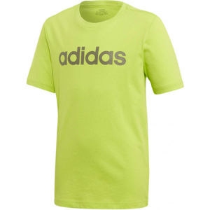 adidas YG E LIN TEE zelená 140 - Dievčenské tričko