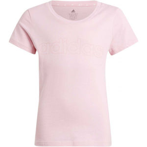 adidas LIN TEE Dievčenské tričko, ružová, veľkosť 164