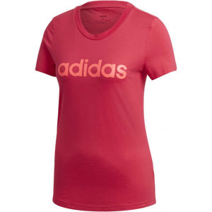 adidas E LIN SLIM TEE Dámske tričko, červená, veľkosť XL