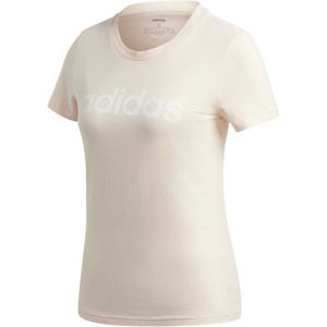 adidas E LIN SLIM T Dámske tričko, béžová, veľkosť M