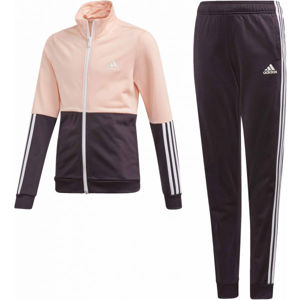 adidas YG PES TS Dievčenská súprava, fialová,ružová,biela, veľkosť