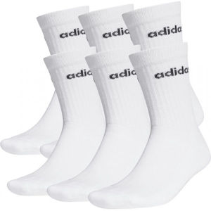 adidas HC CREW 3PP Set ponožiek, biela, veľkosť 43-45
