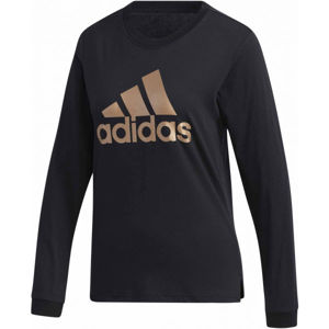 adidas U-B LONG SLEEVE T-SHIRT Dámske tričko, čierna, veľkosť XS