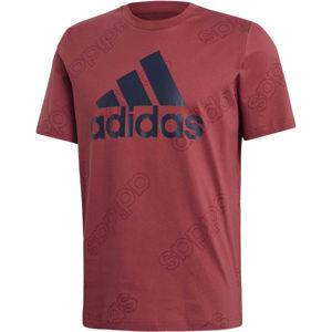 adidas MENS FAVOURITES T-SHIRT Pánske tričko, červená,čierna, veľkosť