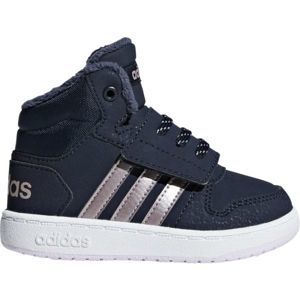 adidas HOOPS MID 2.0 I Detská voľnočasová obuv, tmavo modrá, veľkosť 20