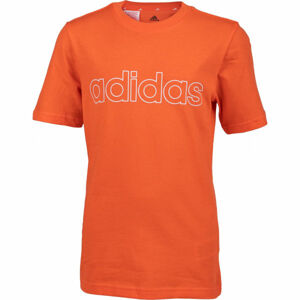 adidas LIN TEE Chlapčenské tričko, oranžová, veľkosť 152