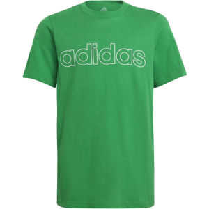 adidas LIN TEE Dievčenské tričko, svetlo zelená, veľkosť 140