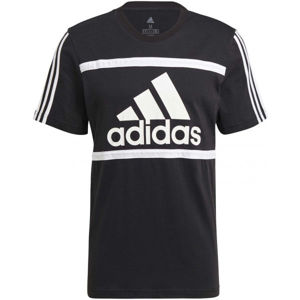 adidas CB TEE Pánske tričko, čierna,biela, veľkosť