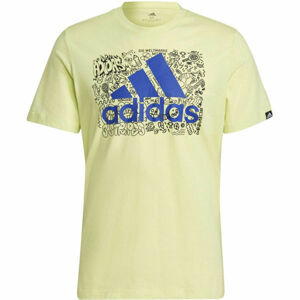 adidas DDLBMB L TEE Pánske tričko, žltá, veľkosť XL
