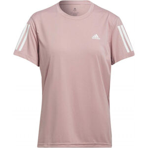 adidas OWN THE RUN TEE Dámske bežecké tričko, ružová, veľkosť XL