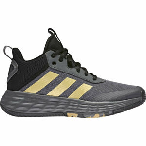 adidas OWNTHEGAME 2.0 K Detská basketbalová obuv, sivá, veľkosť 37 1/3