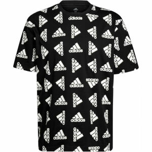 adidas Q4 BLUV TEE Pánske tričko, čierna, veľkosť S