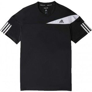 adidas RESPONSE TEE čierna S - Pánske tenisové tričko