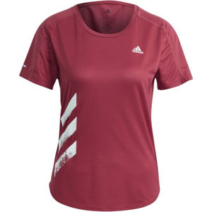 adidas RUN IT TEE 3S W Dámske športové tričko, ružová, veľkosť L