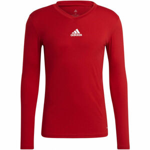 adidas TEAM BASE TEE Pánske futbalové tričko, červená, veľkosť M