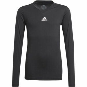 adidas TEAM BASE TEE Y Juniorské futbalové tričko, čierna, veľkosť 128