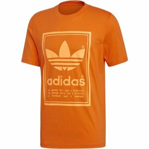 adidas VINTAGE TEE oranžová L - Pánske tričko