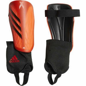 adidas X SG MTC J Detské futbalové chrániče, oranžová, veľkosť L