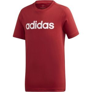 adidas YB E LIN TEE Detské tričko, červená, veľkosť 164