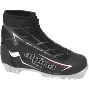 Alpina SPORT TOUR JR Detská obuv na bežecké lyžovanie, čierna, veľkosť 36