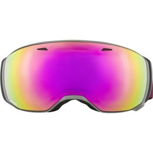 Alpina Sports ESTETICA HM Unisex lyžiarske okuliare, vínová, veľkosť os