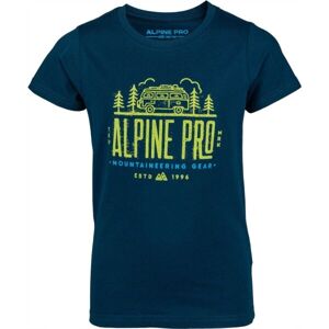 ALPINE PRO ANSOMO Chlapčenské tričko, tmavo modrá, veľkosť 128-134