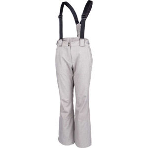 ALPINE PRO ARGA Dámske lyžiarske nohavice, sivá, veľkosť