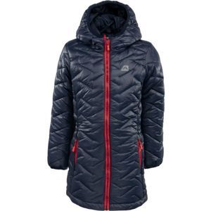 ALPINE PRO EASO tmavo modrá 152-158 - Detský zimný kabát