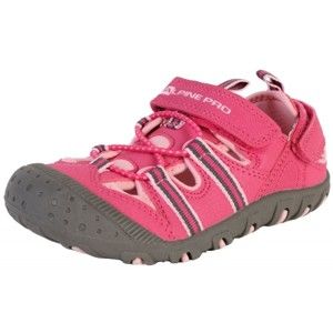 ALPINE PRO FOLEY ružová 28 - Detská letná obuv