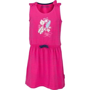 ALPINE PRO FRIEDO Dievčenské šaty, ružová, veľkosť 104-110