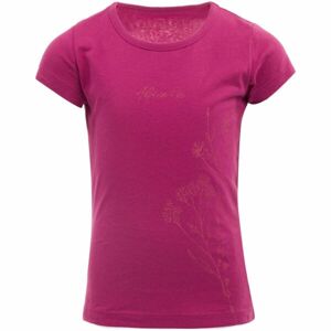 ALPINE PRO GANSTO Dievčenské tričko, ružová, veľkosť 128-134