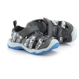 ALPINE PRO GROBO Detské sandále, tmavo sivá, veľkosť 29