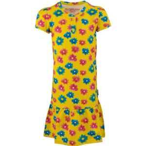 ALPINE PRO KORDO Detské šaty, žltá, veľkosť 152-158