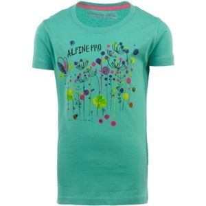 ALPINE PRO MODO svetlo zelená 116-122 - Detské tričko