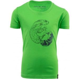 ALPINE PRO ODDO Detské tričko, svetlo zelená, veľkosť 140-146