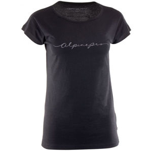 ALPINE PRO ENONA Dámske tričko, čierna, veľkosť XL