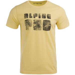 ALPINE PRO PREBL Pánske tričko, žltá, veľkosť XXL