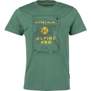 ALPINE PRO PREVEG Pánske tričko, zelená, veľkosť L